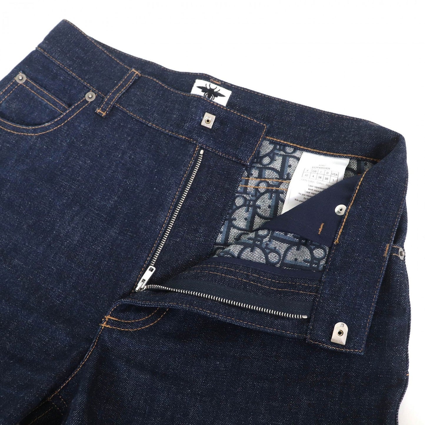 Christian Dior Shorts 512P44A3426 cotton Indigo blue 36