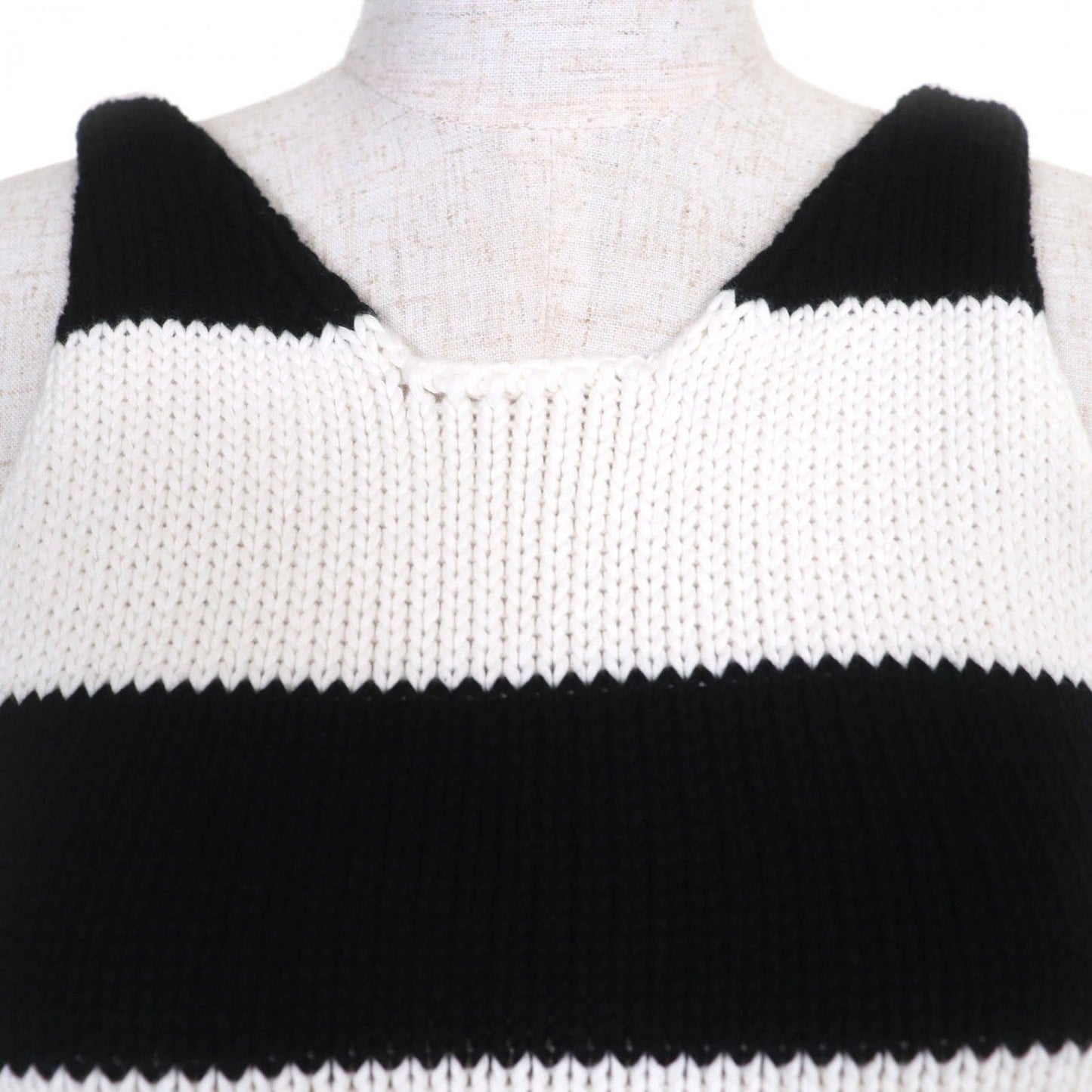LOUIS VUITTON one piece cotton Black White XS