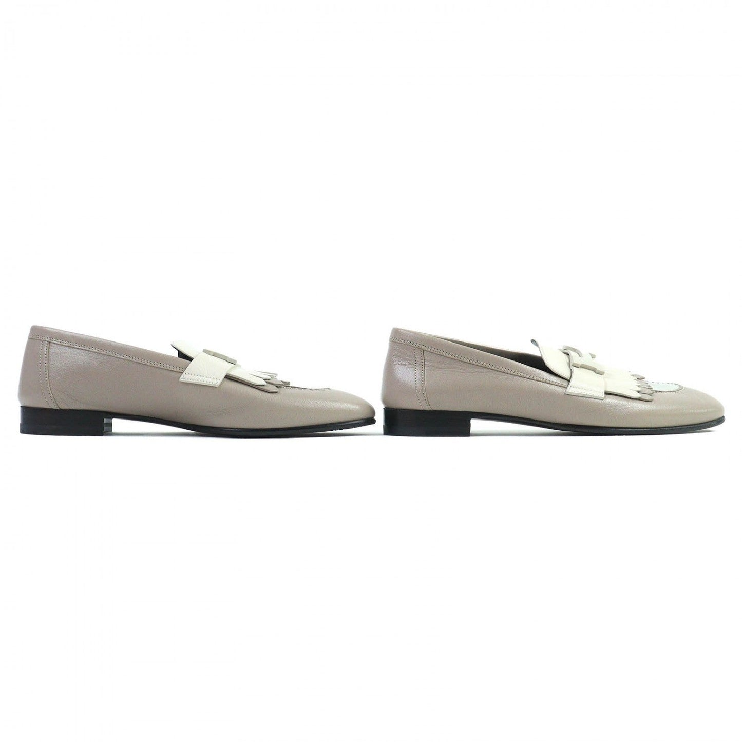 HERMES loafers 232136Z leather Beige type Royal 36
