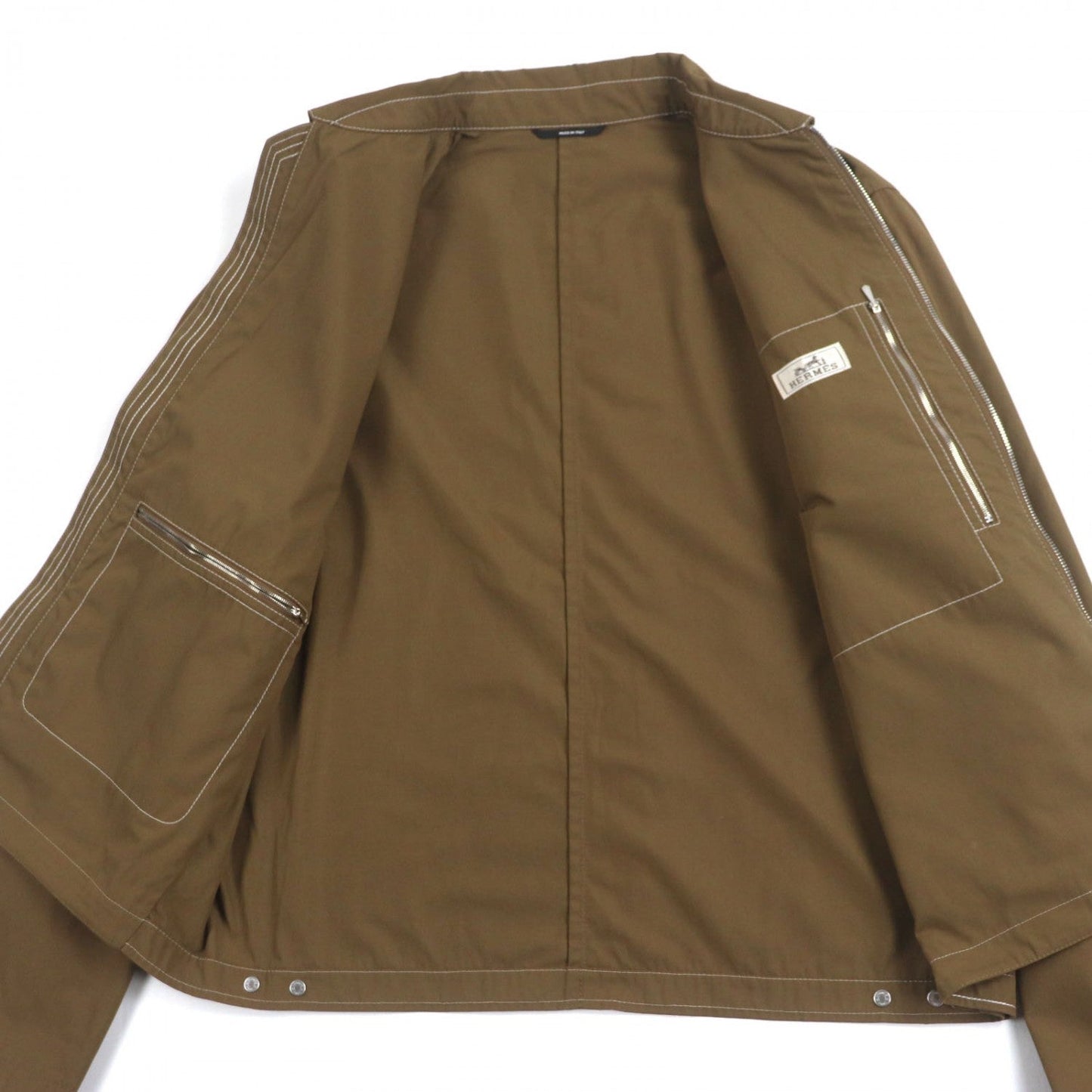 HERMES Jacket cotton Brown 50