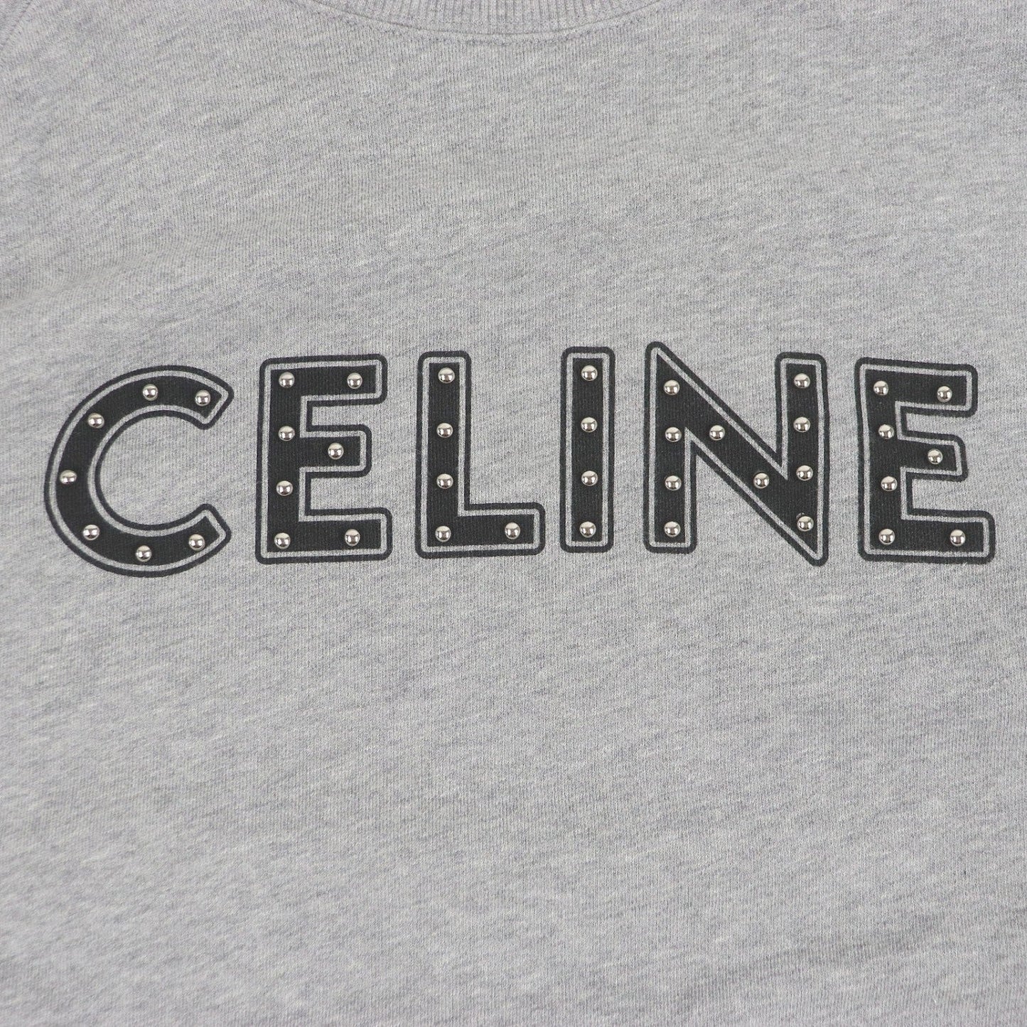 CELINE sweat 2Y340052H cotton Gray khaki XL