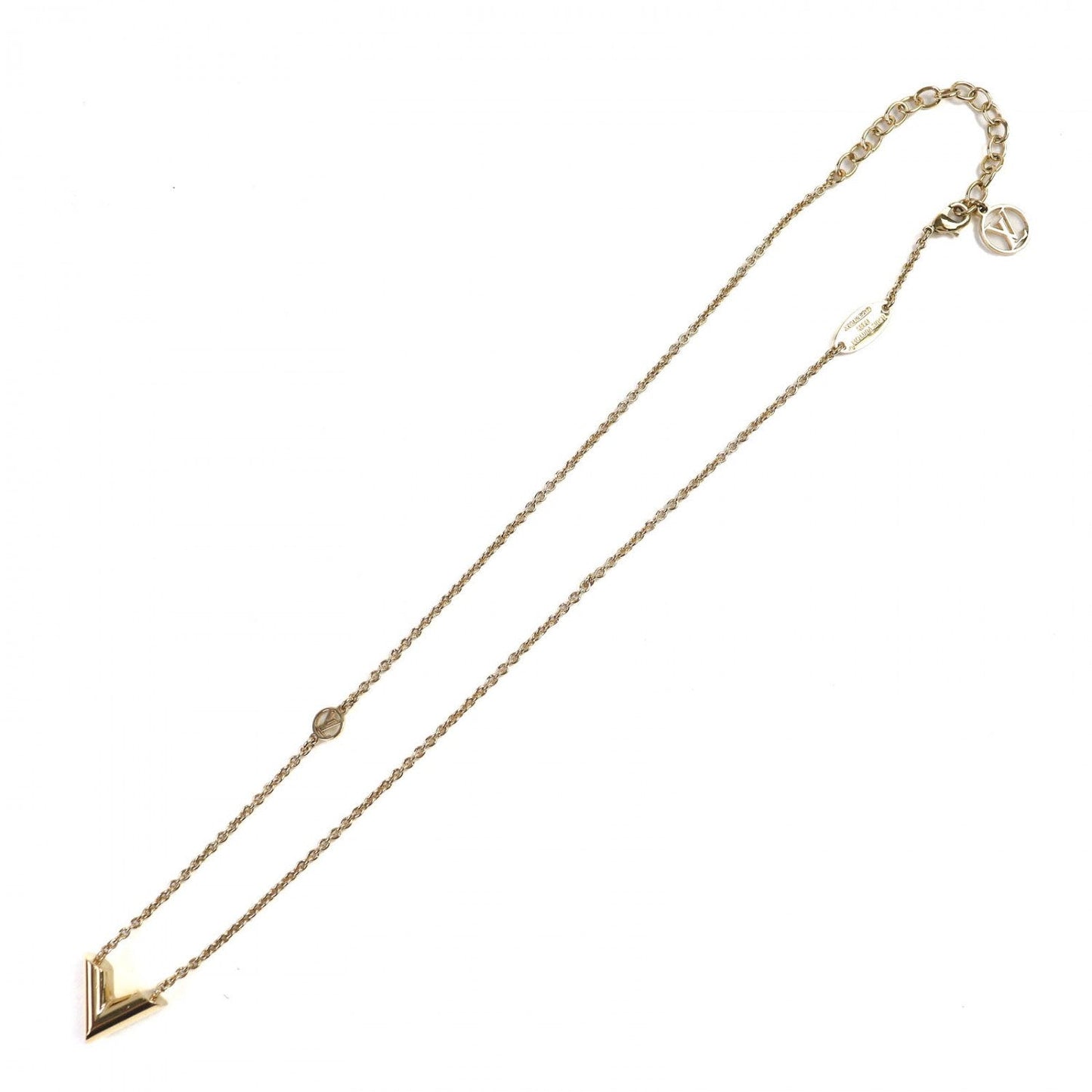 LOUIS VUITTON Necklace M00857 ã¼ gold Essential V