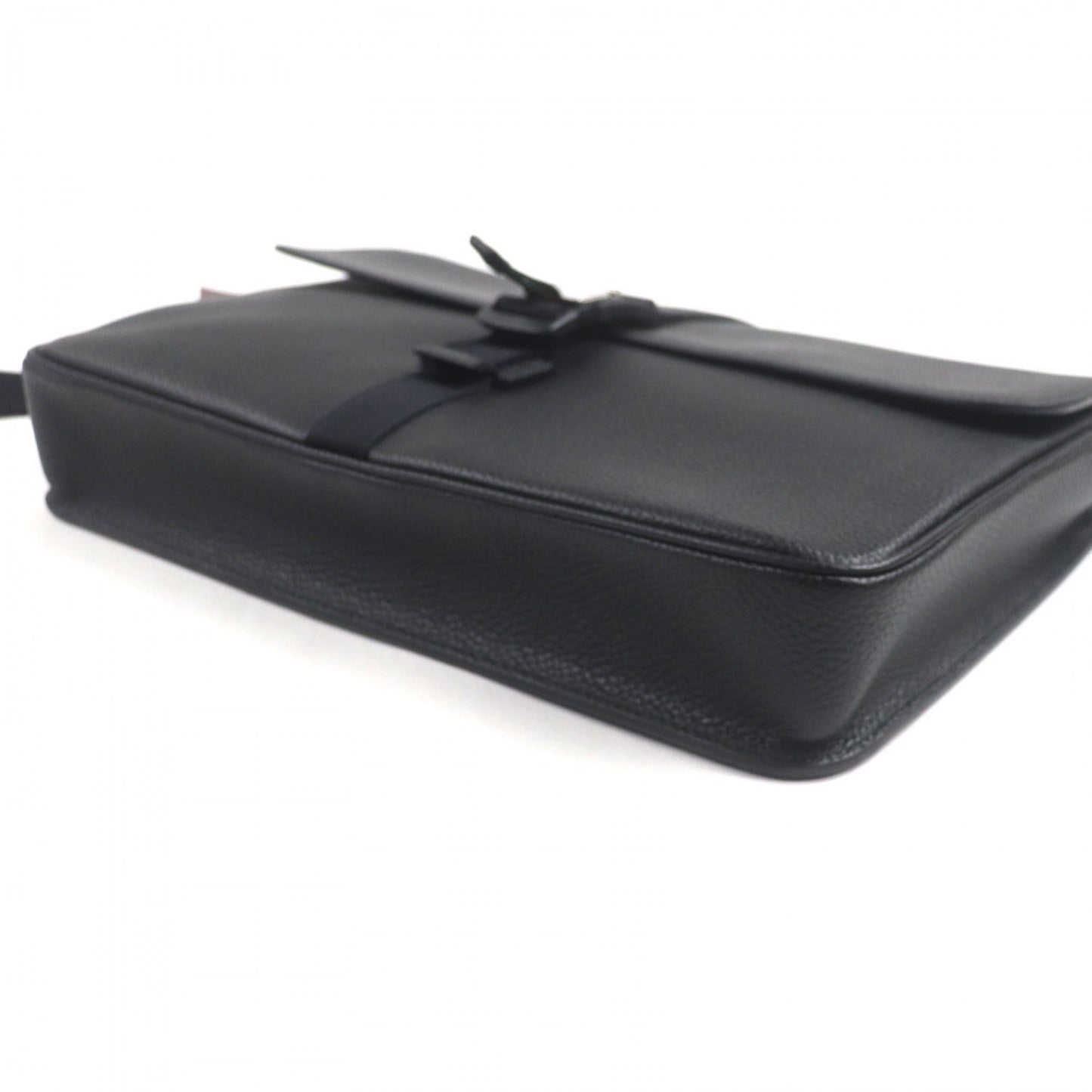 GUCCI Clutch bag 816755 leather black Web stripe