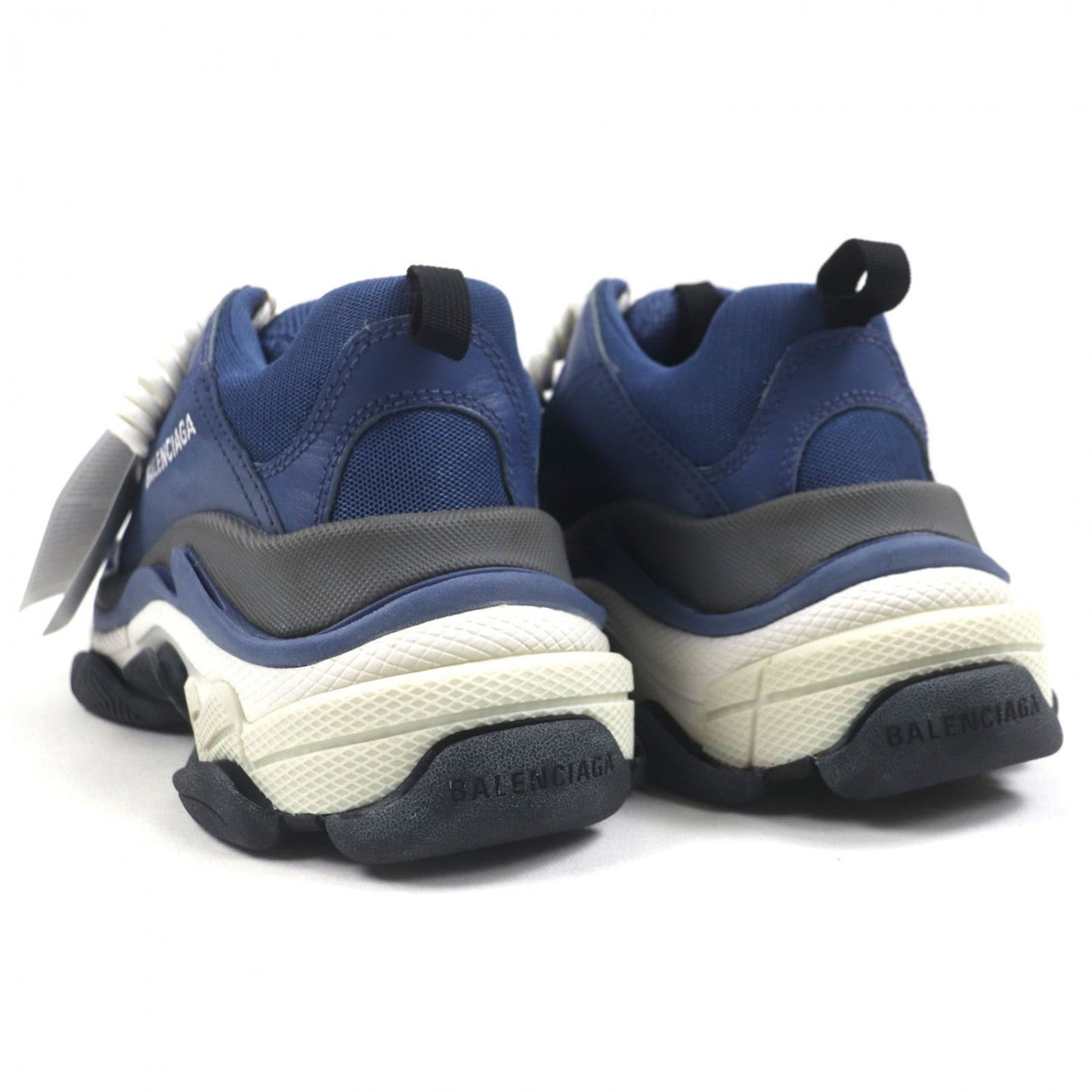 BALENCIAGA sneakers 533878 Suede leather blue TRIPLE S Triple S 39