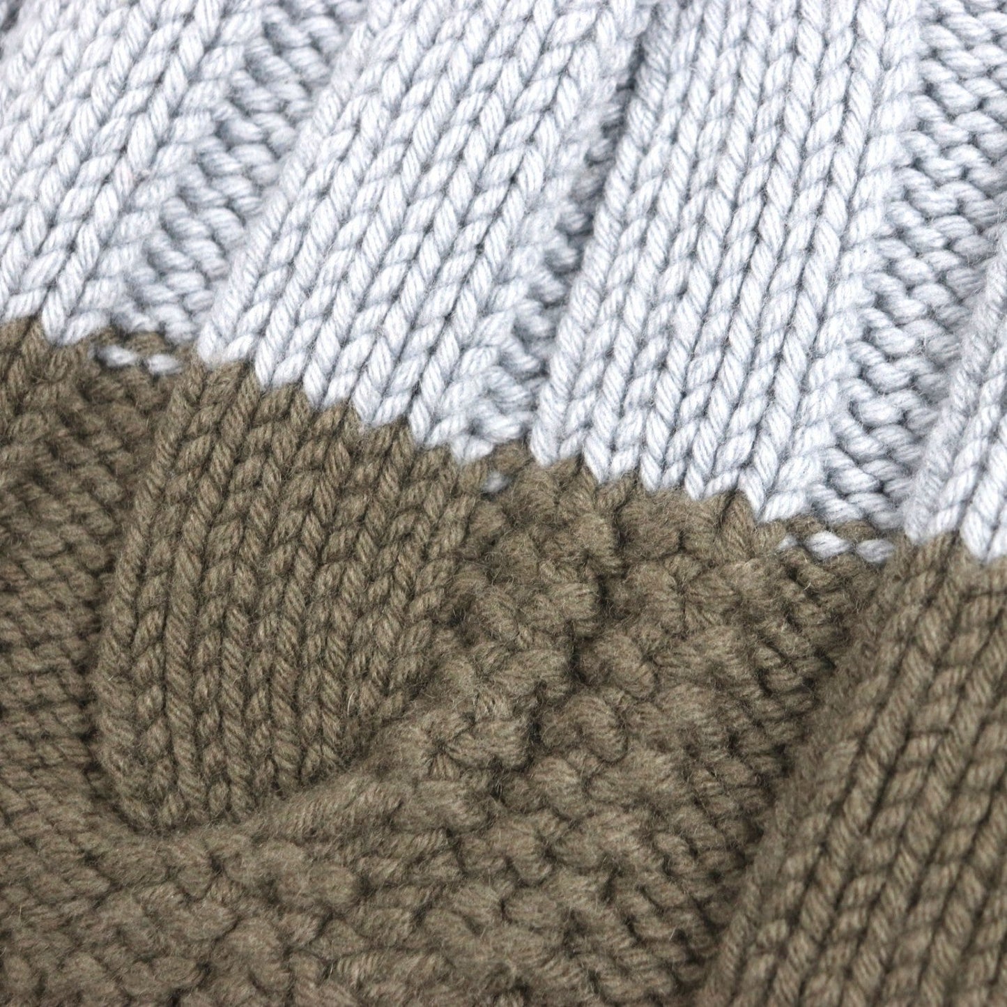 HERMES sweater wool Charcoal gray blue M