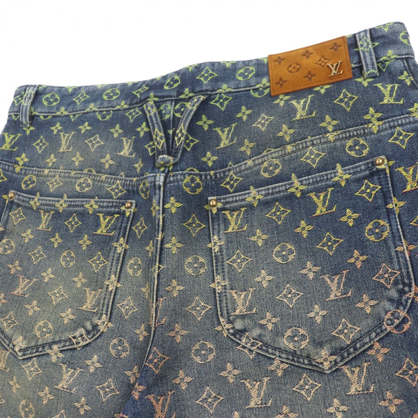 LOUIS VUITTON Shorts cotton Indigo Multi 36