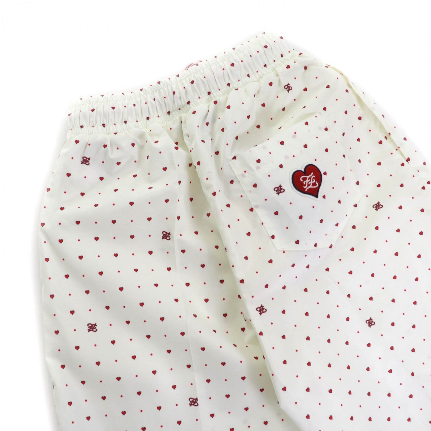 FENDI Shorts FAB259 polyester Ivory Red S