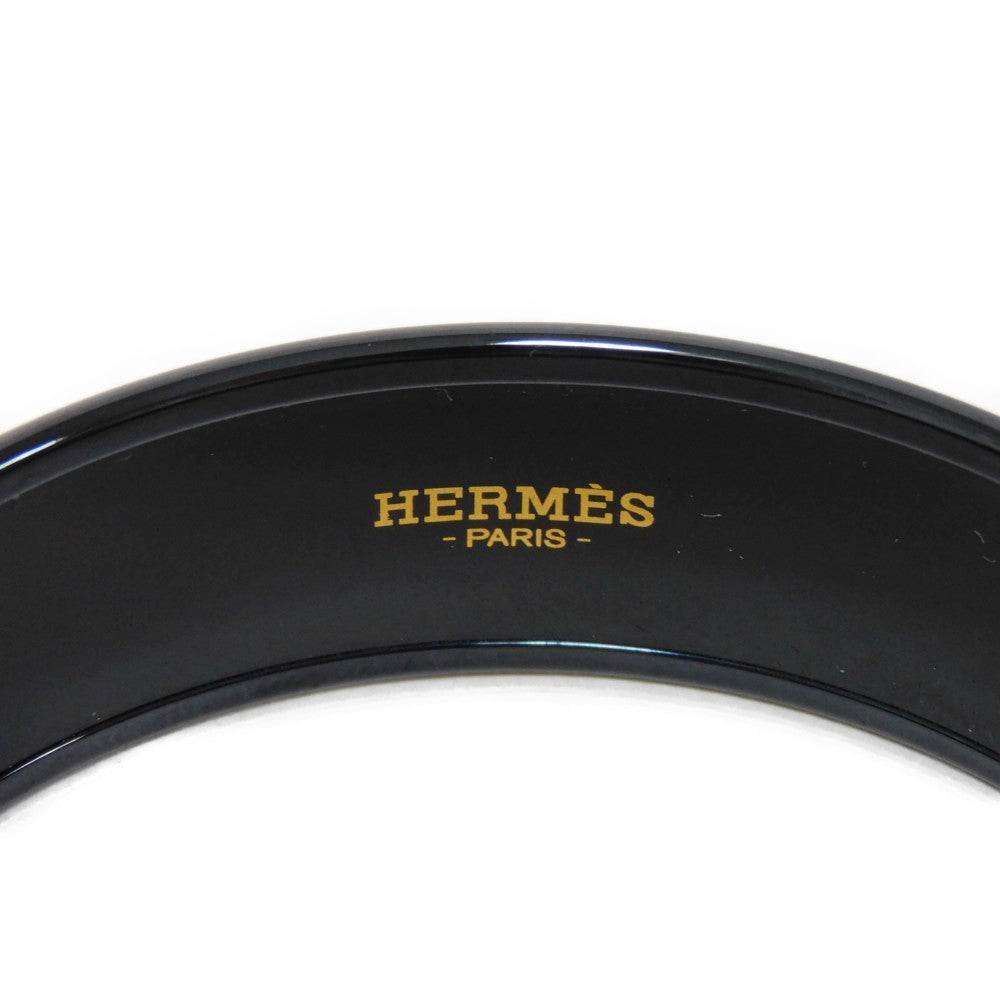 HERMES Bangle enamel multicolor Anchor Chain Cloisonne Saw Black Blue Unused Chene Dunkle Emaille GM unisex(Unisex)
