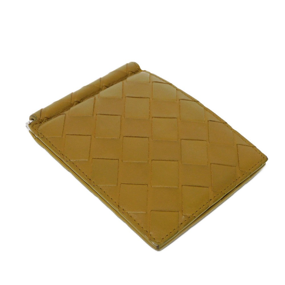 BOTTEGAVENETA Bifold Wallet 592626 VCPQ4 7718 Calfskin Acorn Light Brown RFID Maxi INTRECCIATO Money clip wallet mens