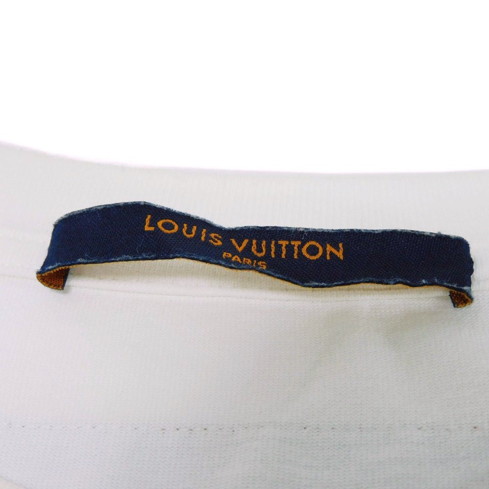 LOUIS VUITTON Short sleeve T-shirt cotton white Graphic logo print crew neck L