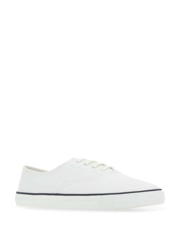 Luxury Saint Laurent Trending 2025 Tandem Leather Low Top Sneakers White