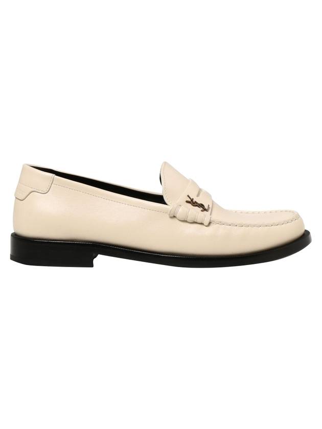 Luxury Saint Laurent Trending 2025 Le Loafer Penny Slippers In Smooth Leather Pearl