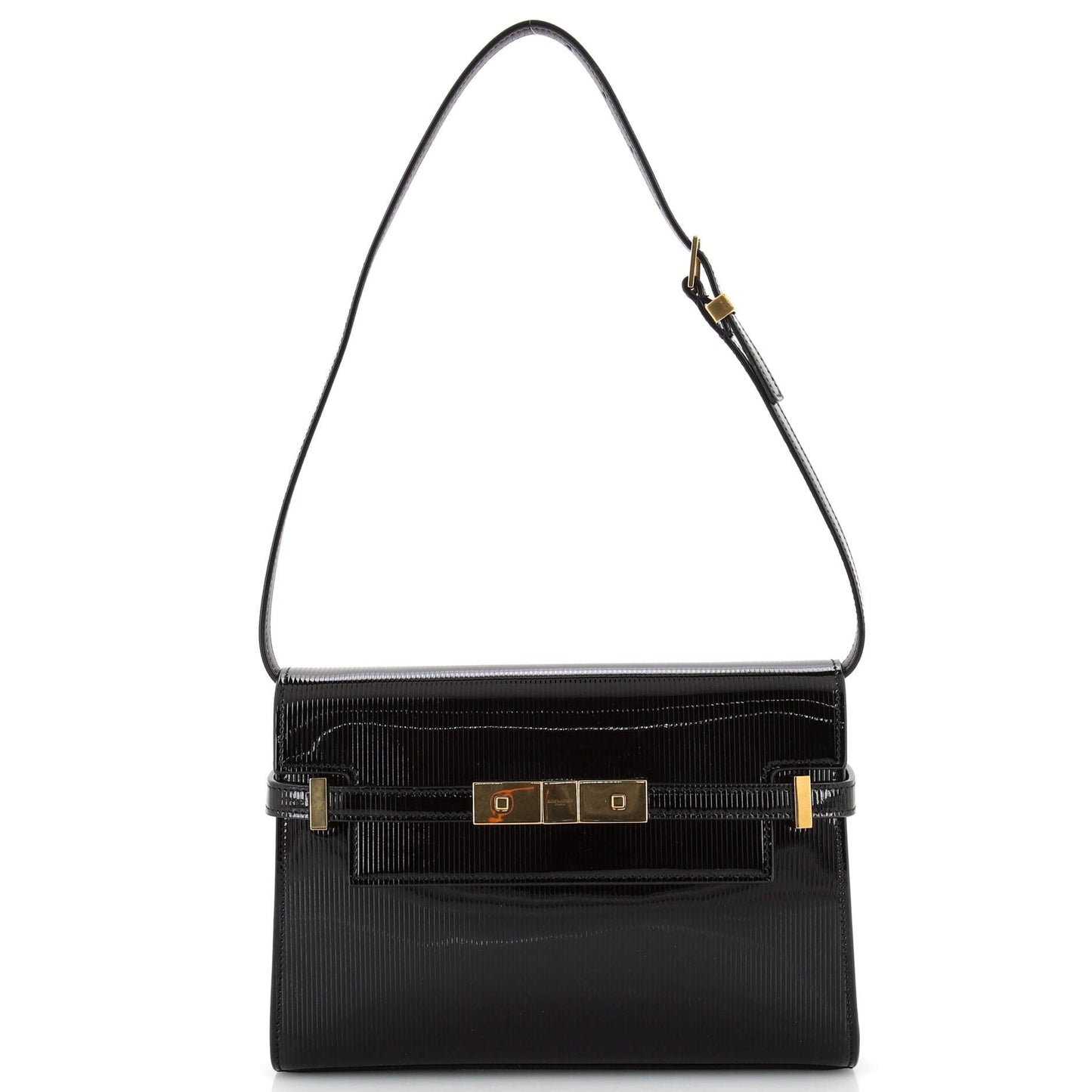Luxury Saint Laurent Trending 2025 Manhattan Shoulder Bag Patent Small