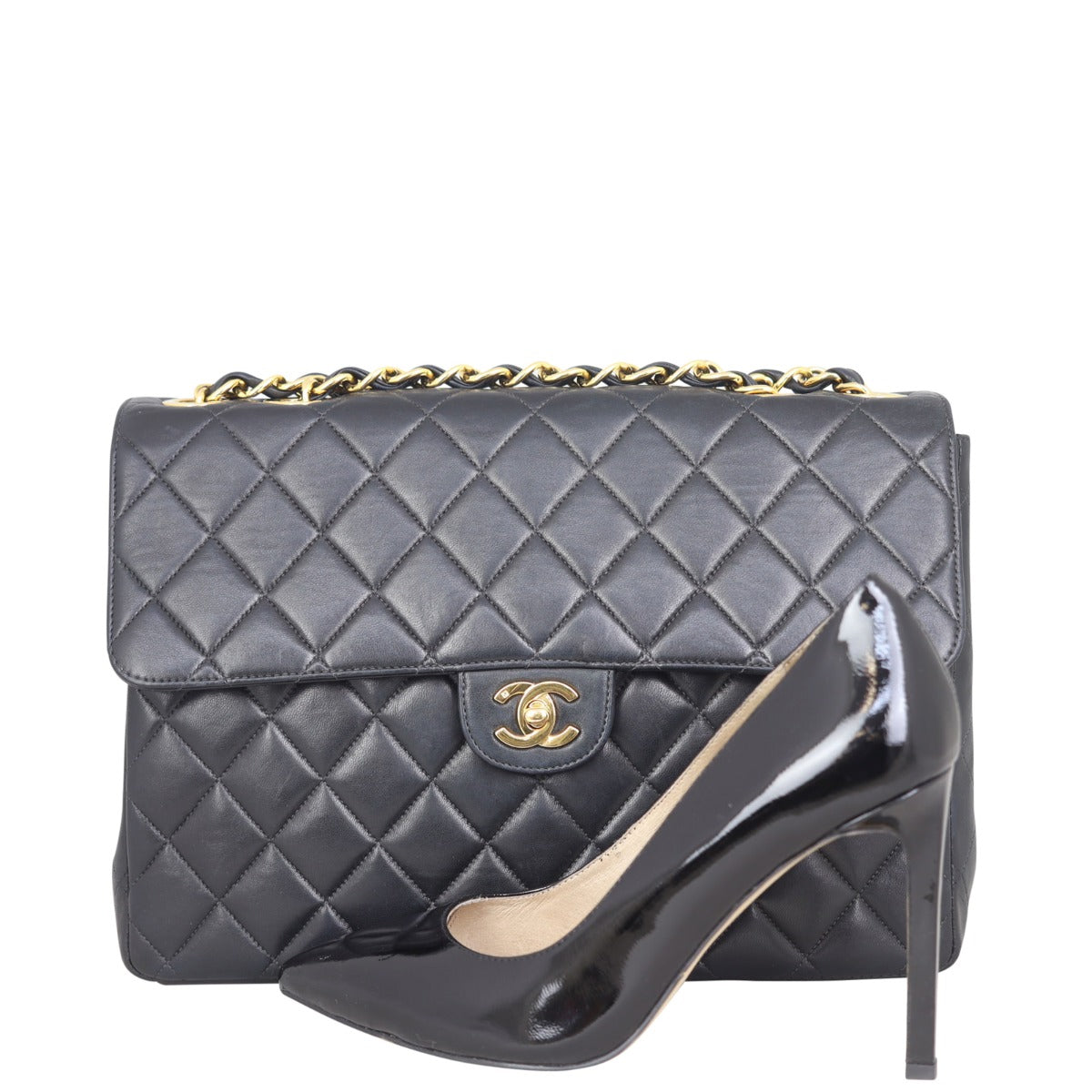 Chanel Classic Single Flap Jumbo | Black Quilted Lambskin