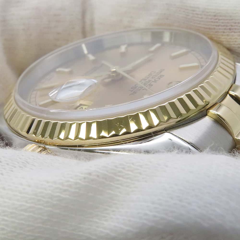 ROLEX Datejust W36mm Stainless Steel K18YG Champagne Dial116233