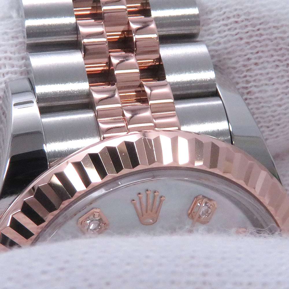 ROLEX Lady-Datejust W28mm Stainless Steel K18PG Mother of Pearl Dial279171NG