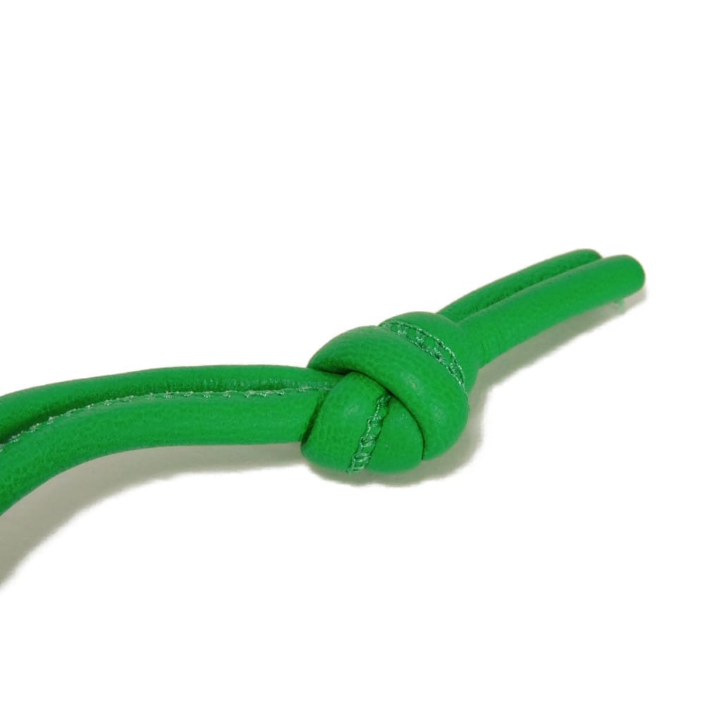 BOTTEGAVENETA key ring 651050 lambskin Parakeet Triangle Knot Detail Strap Keyring
