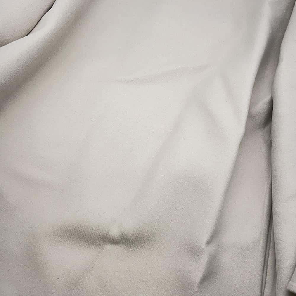 HERMES Chaine d'Ancre Coat Size 36 Light Gray Wool 100%