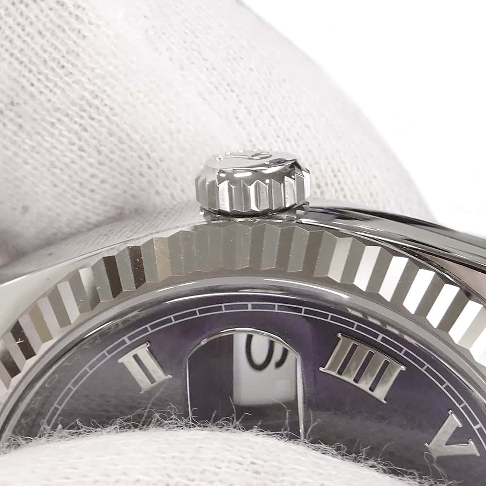 ROLEX Datejust 36 W36mm Stainless Steel K18WG Aubergine Dial126234G