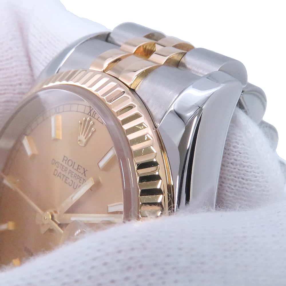 ROLEX Datejust W36mm Stainless Steel K18YG Champagne Dial116233