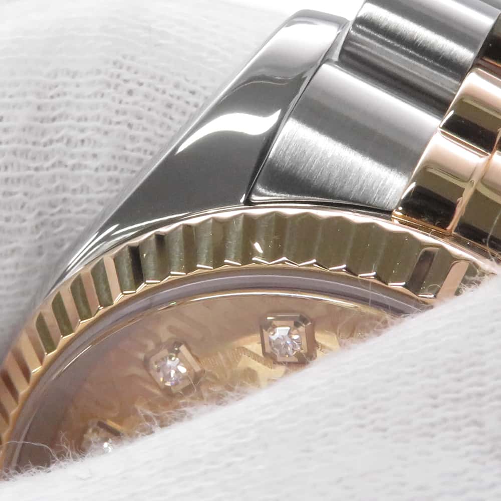 ROLEX Datejust W36mm Stainless Steel K18YG Champagne Dial116233G