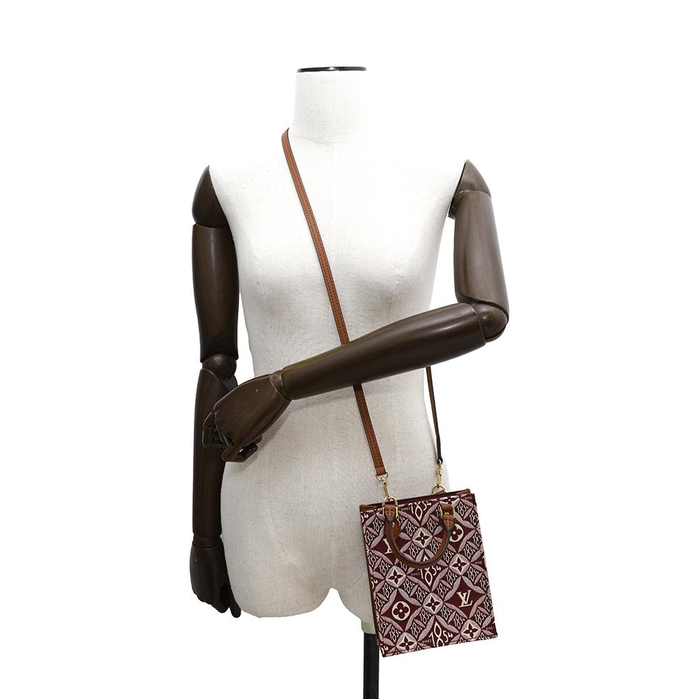 LOUIS VUITTON Petit Sac Plat BordeauxM69846 Monogramã»Jacquard SINCE 1854