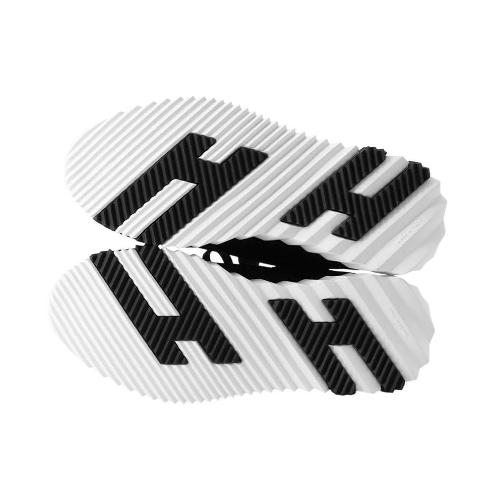 HERMES Sneakers bouncing Black Meshã»Graphic Chevre Velour Size 35.5