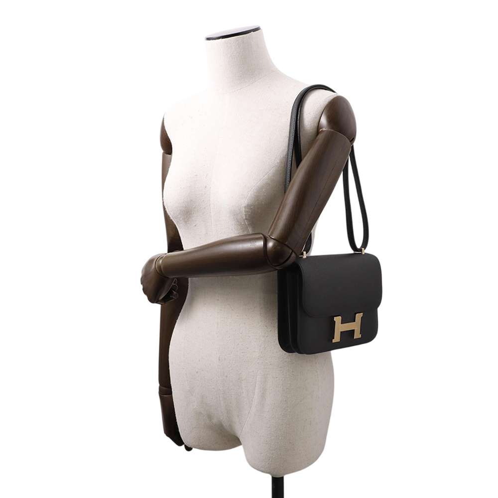 HERMES Constance3 Miroir Black Epsom Size Mini