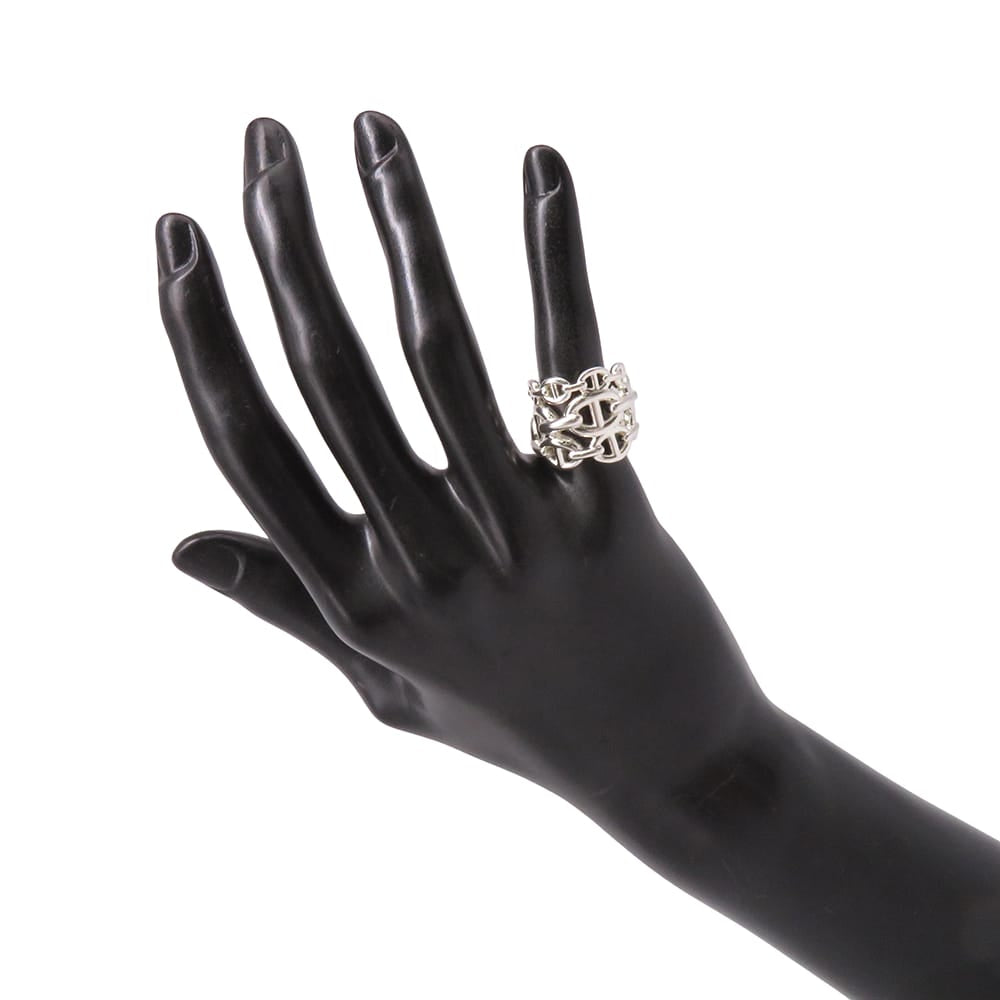 HERMES Chaine d'Ancre Anchene Ring Size GM/48/#8 SV925