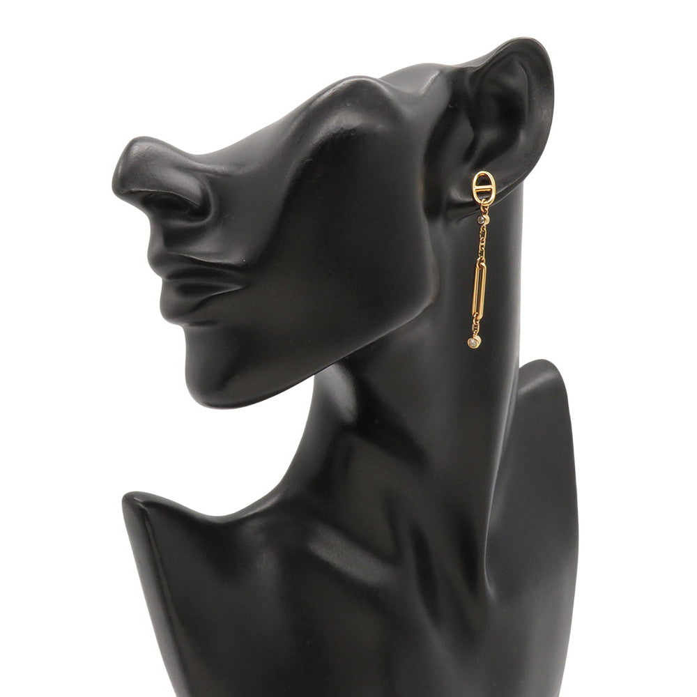 HERMES Earrings ãChaine d'Ancre Chaosã 18K Pink Gold