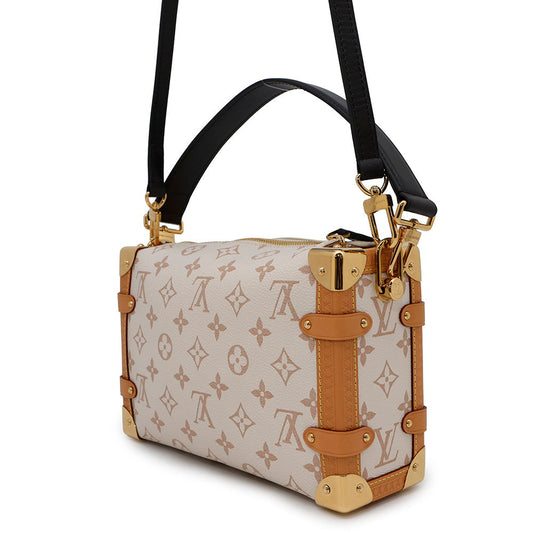 LOUIS VUITTON side trunk BeigeM46907 Monogramã»Dune Size MM