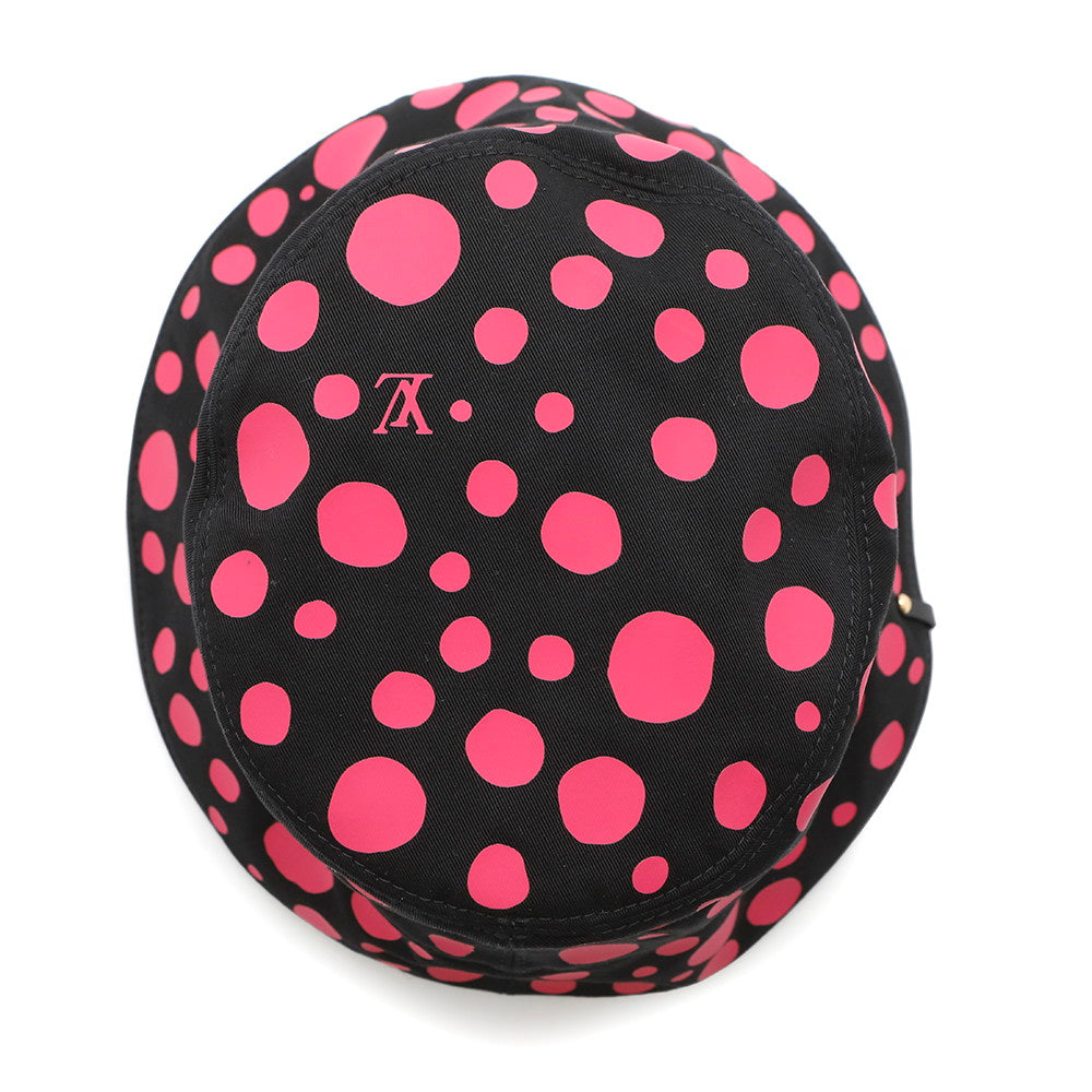 LOUIS VUITTON LVxYK Hat Reversible Infinity Dot Size M Black/PinkM7075M Cotton100%
