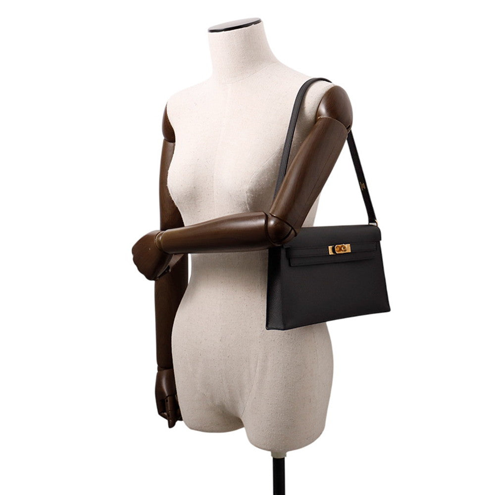 HERMES Kelly Elan Black Epsom