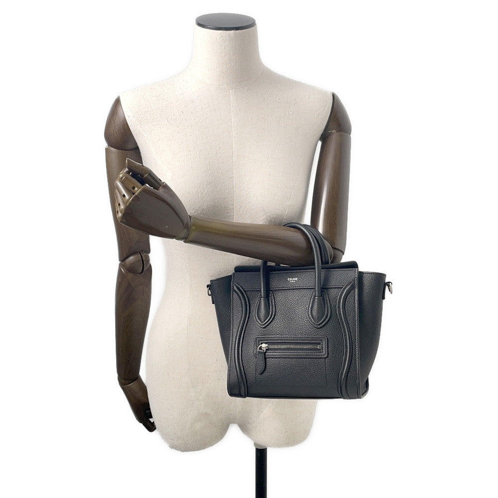 CELINE Luggage shopper Black189243 Leather Size Nano