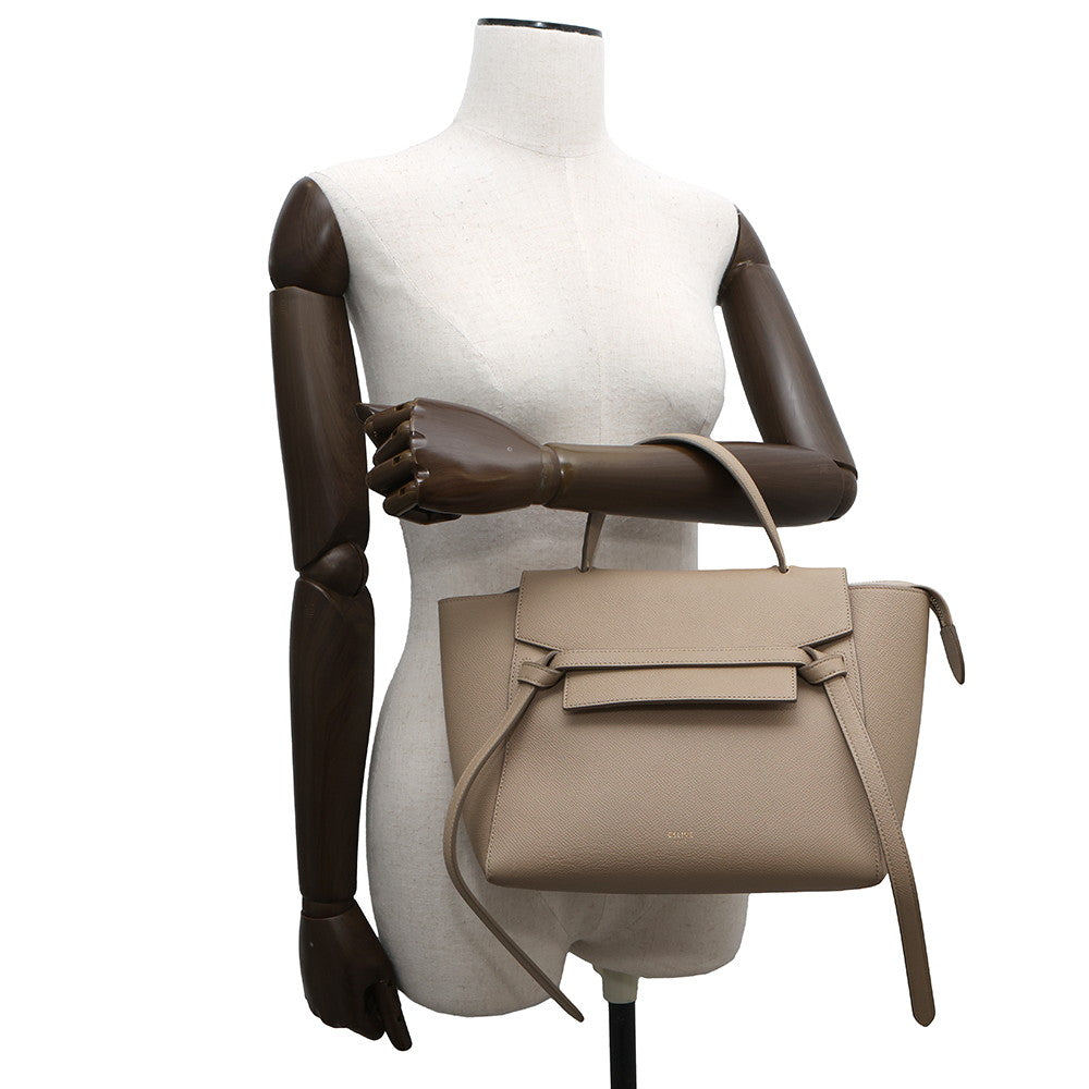 CELINE Belt bag Light Taupe189153 Leather Size micro