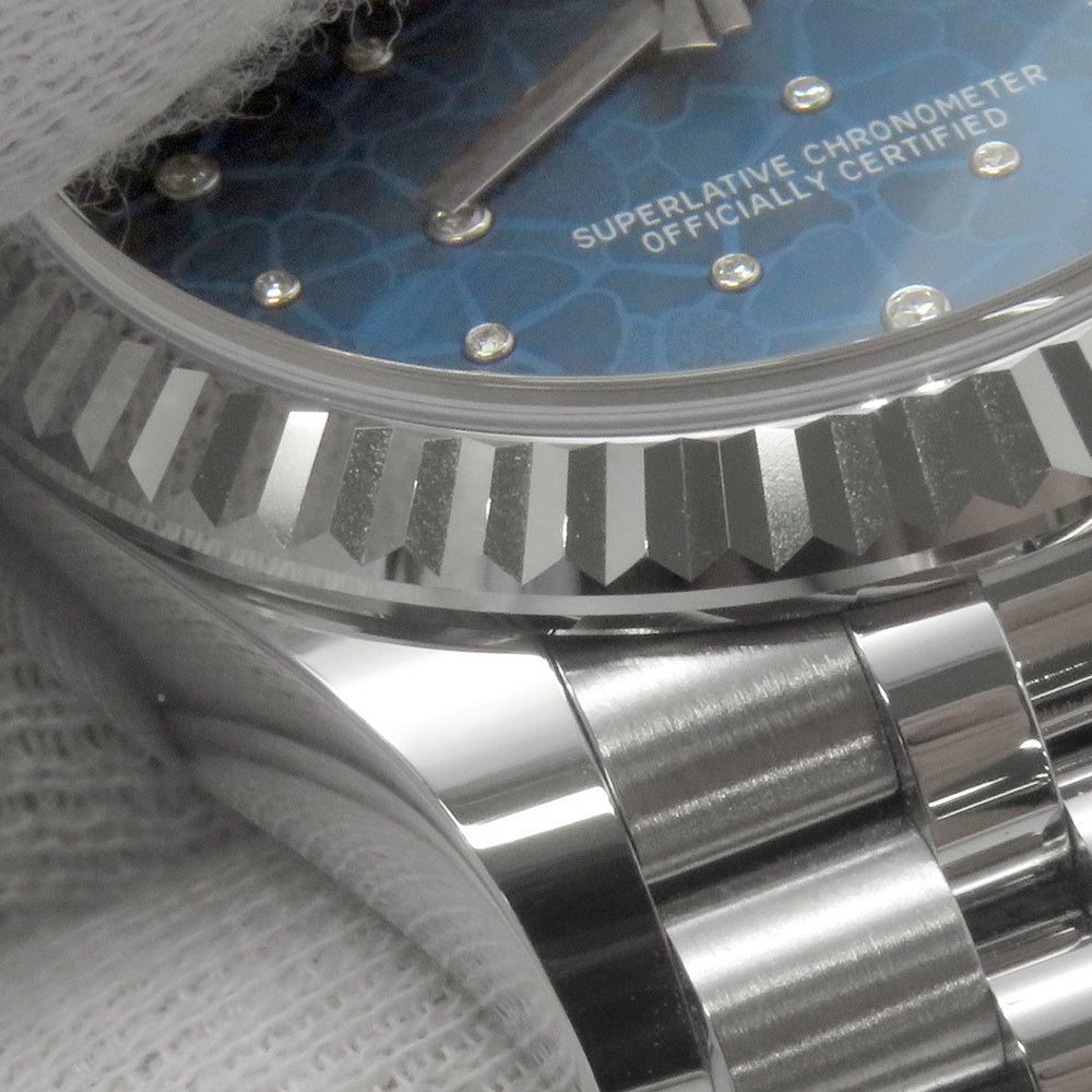 ROLEX Datejust W31mm Stainless Steel K18WG Azzurro Blue Dial278274