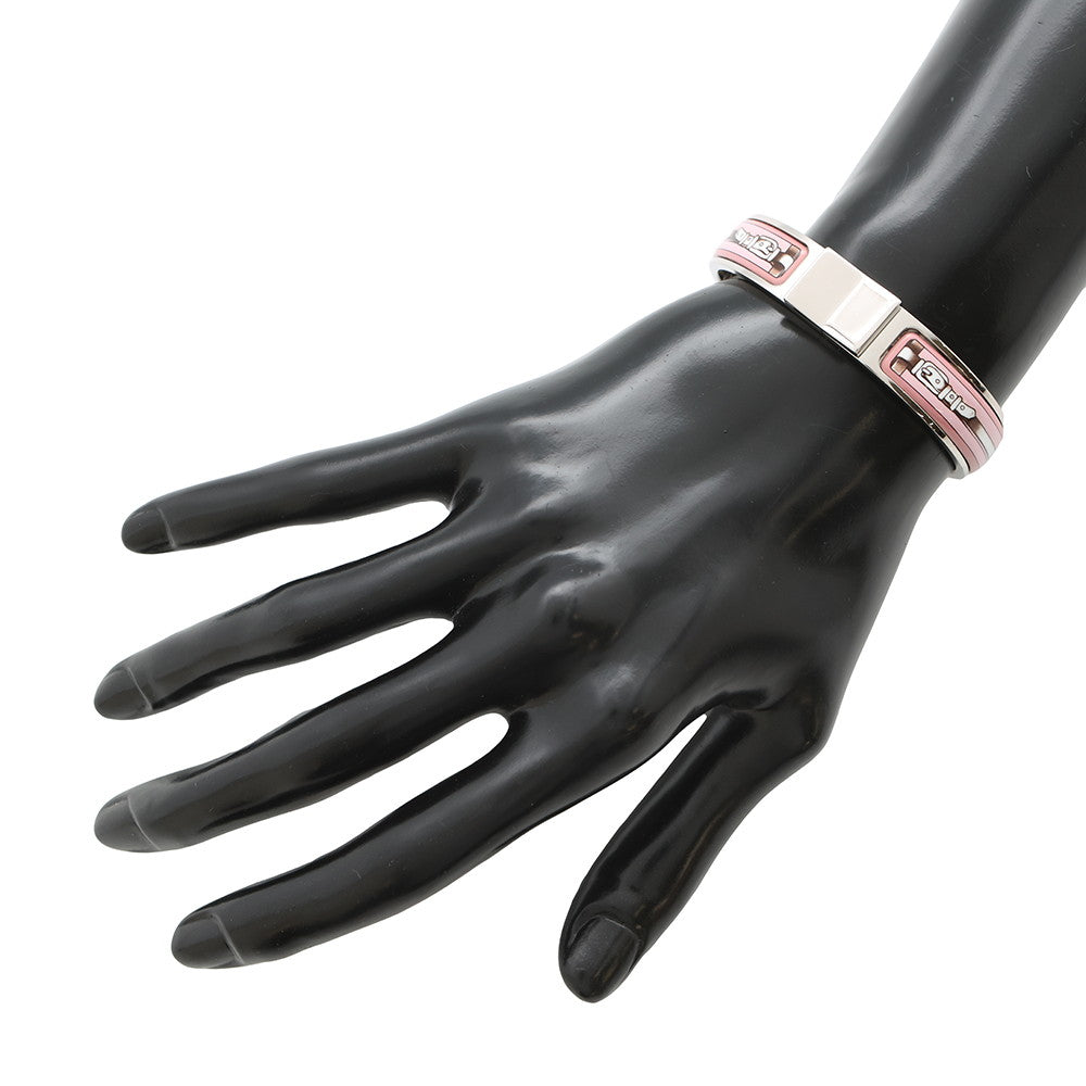 HERMES Clic crack Size PM Silver/Pink Metal