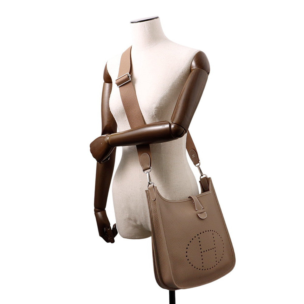 HERMES Evelyne 3 Etoupe Taurillon Clemence Size PM