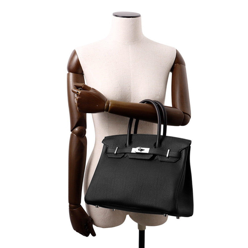 HERMES Birkin Black Togo Leather Size 30