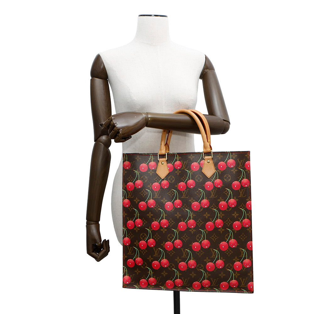 LOUIS VUITTON Sac Plat Red/GreenM95010 Monogram Cherry