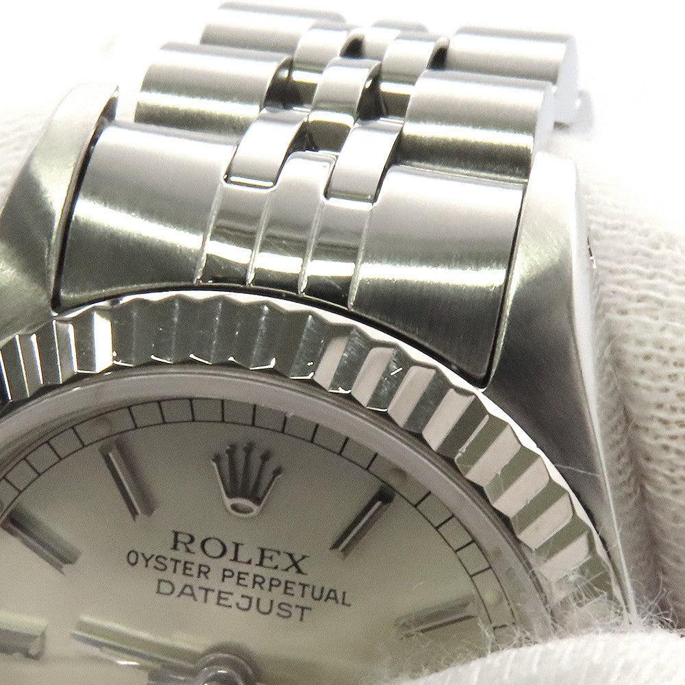 ROLEX Datejust W26mm Stainless Steel K18WG Silver Dial69174