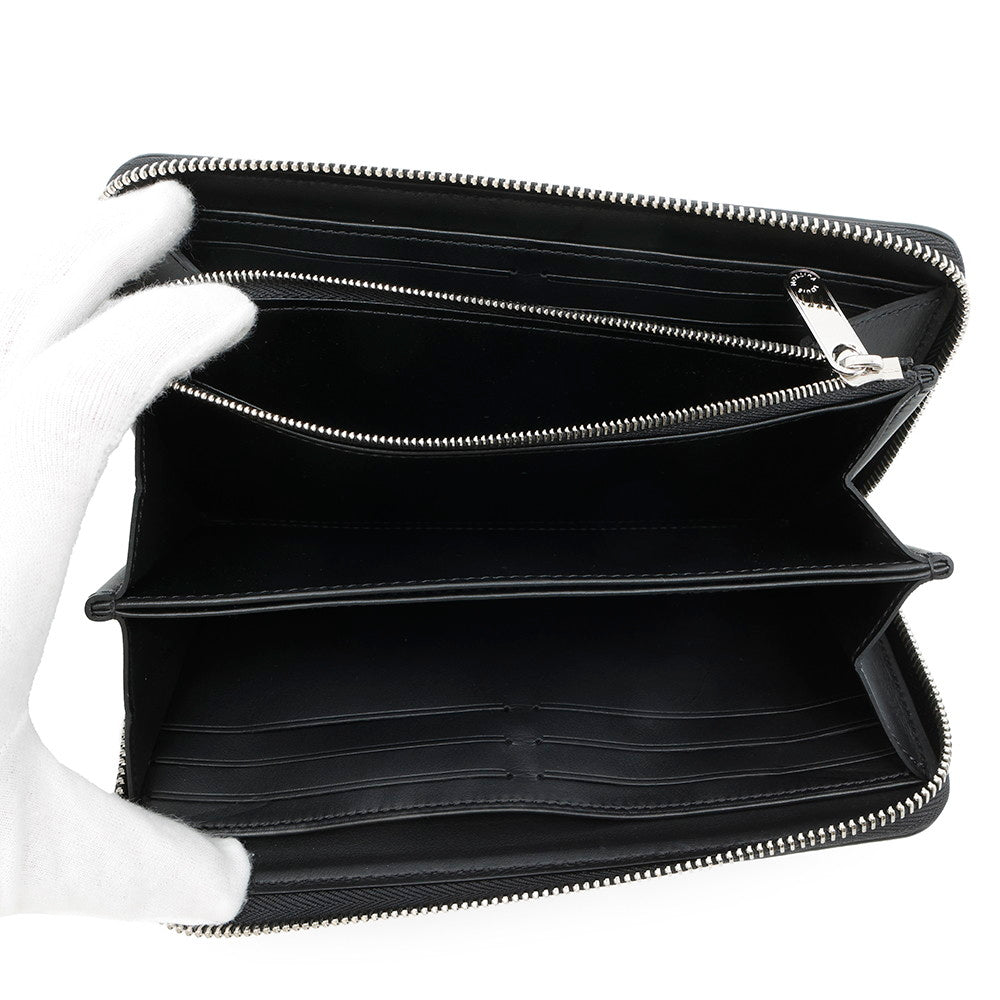 LOUIS VUITTON Zippy Wallet NoirM61867 Monogram Mahina