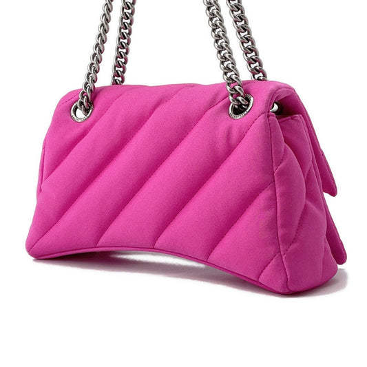 BALENCIAGA Crush 2way Quilted Bag Pink782088 Nylon Size S
