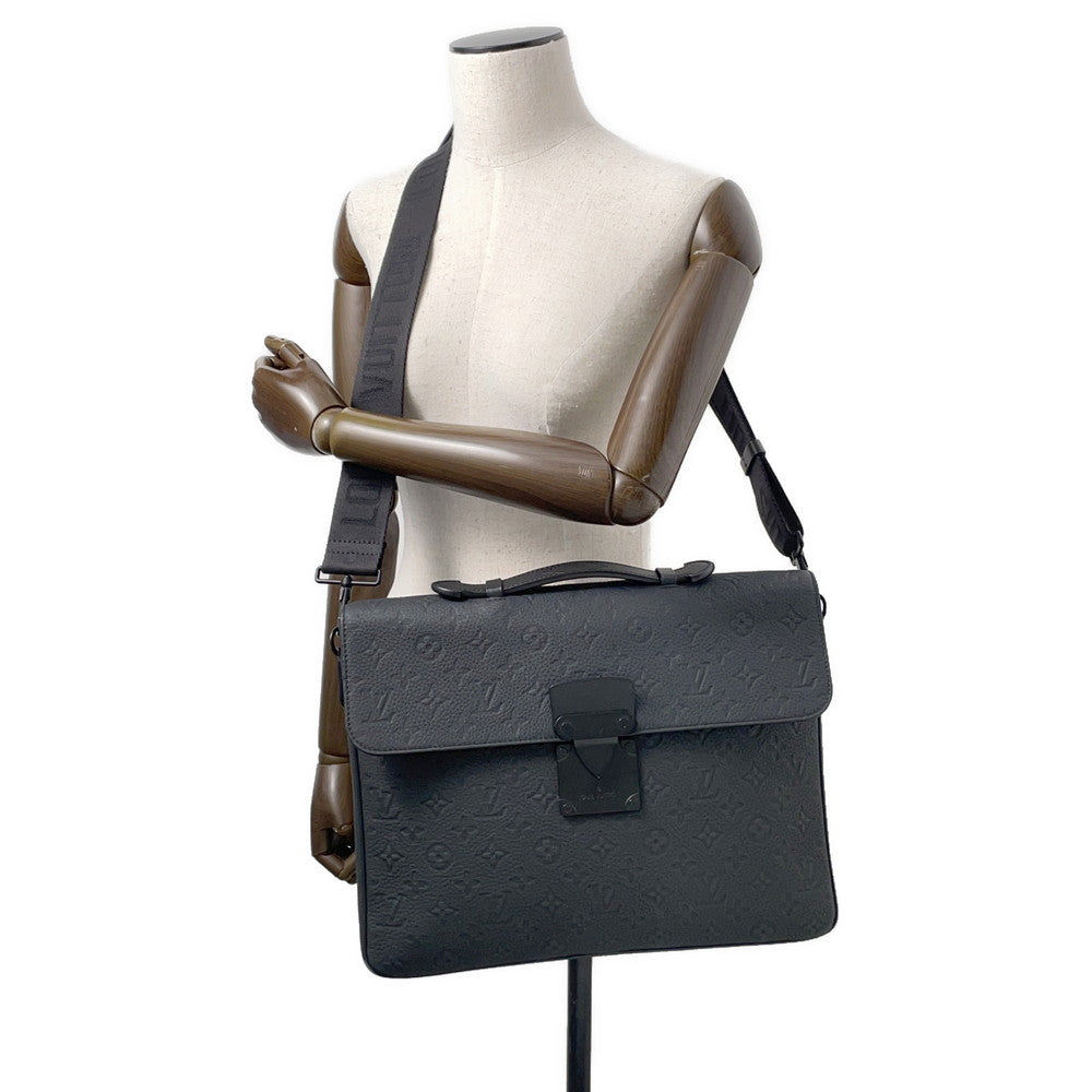 LOUIS VUITTON SPadlockã»Briefcase BlackM20835 Taurillonã»Monogram