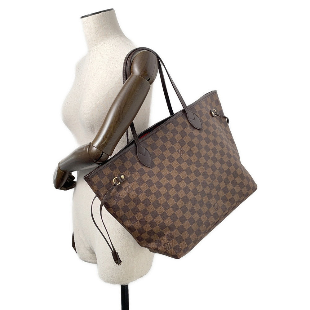 LOUIS VUITTON Neverfull CeriseN51105 Damier Ebene Canvas Size MM