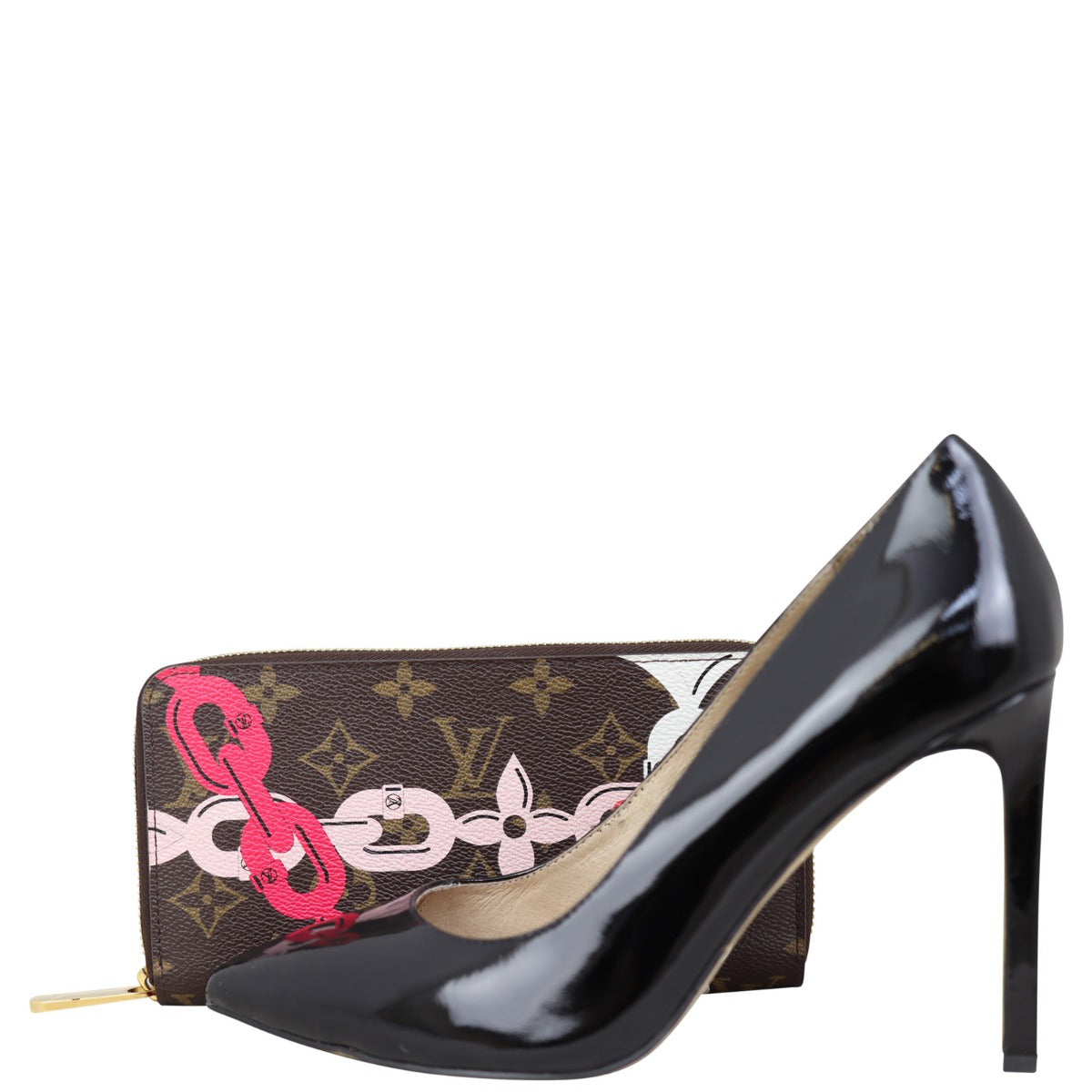 Louis Vuitton Chain Flower Zippy Wallet