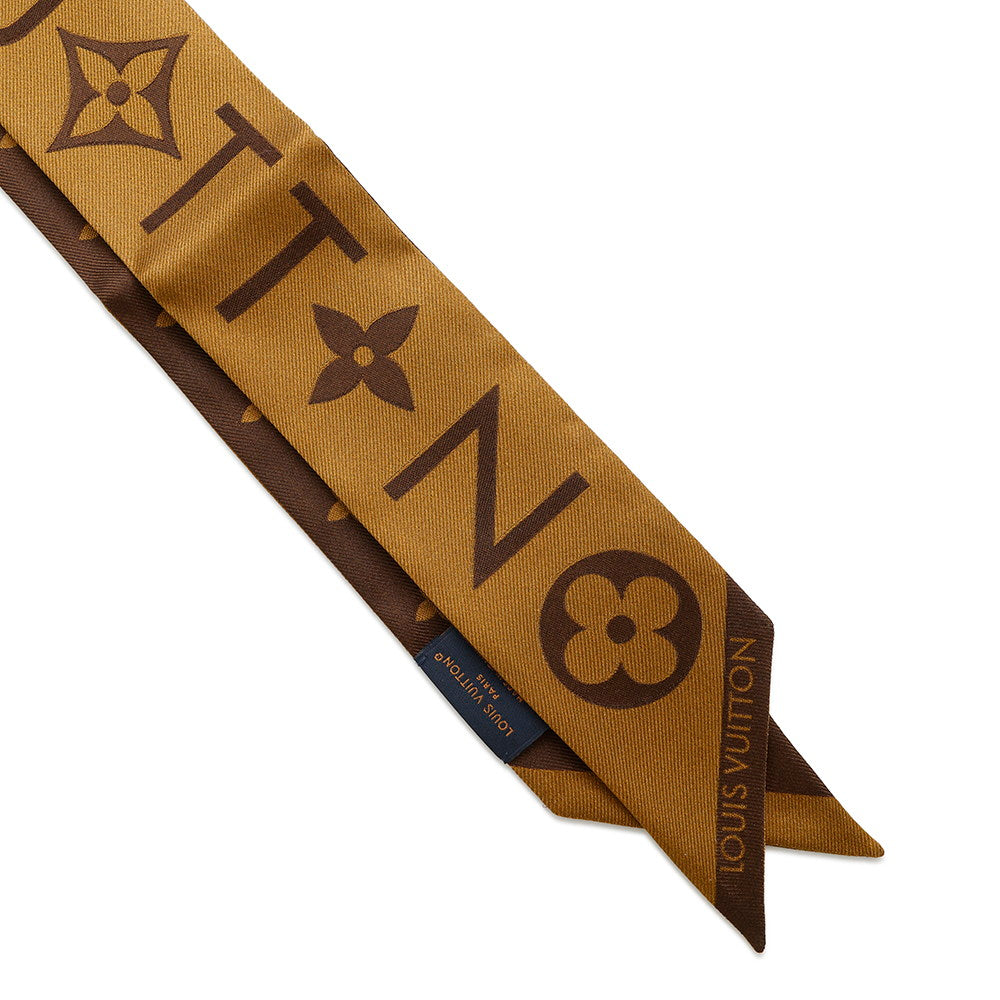 LOUIS VUITTON Scarf Infinity Monogram Bandeau BB BrownM90679 Silk 100%