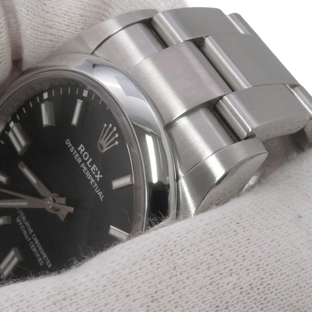 ROLEX Oyster Perpetual W36mm Stainless Steel Bright Black Dial126000