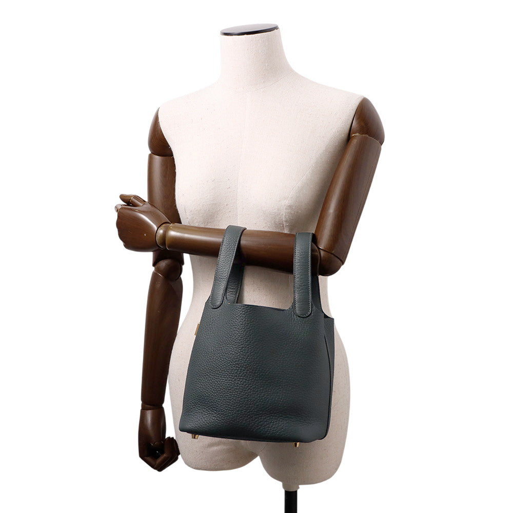 HERMES Picotin Lock Vert Mangrove Taurillon Clemence Size PM