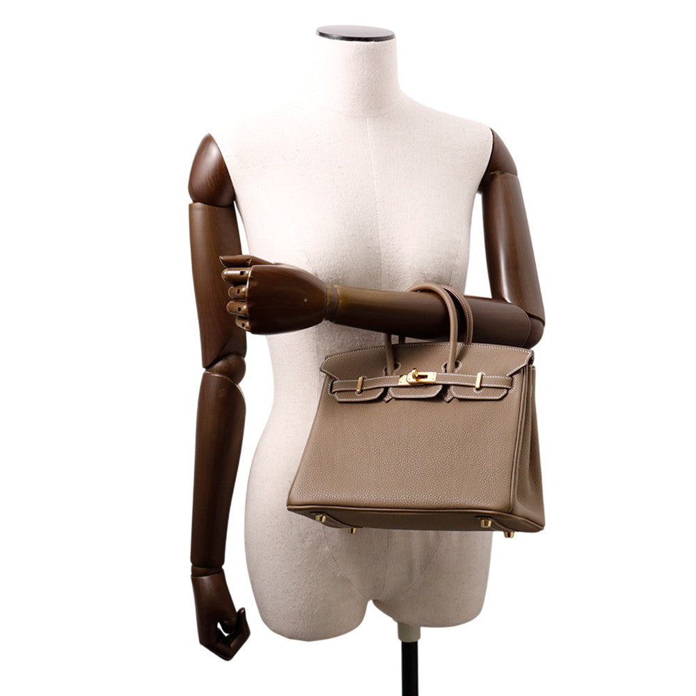 HERMES Birkin Etoupe Togo Leather Size 25